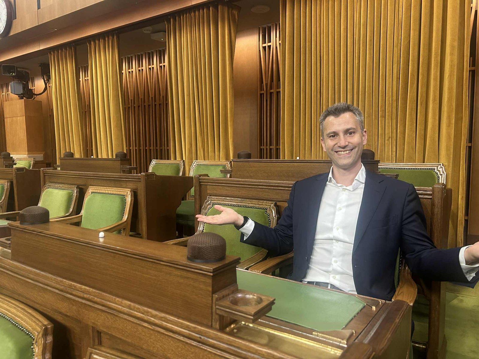 Eric St-Pierre &agrave; son si&egrave;ge &agrave; la Chambre des communes